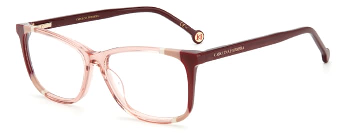 Carolina Herrera 0066 designer frame in colour Burgundy