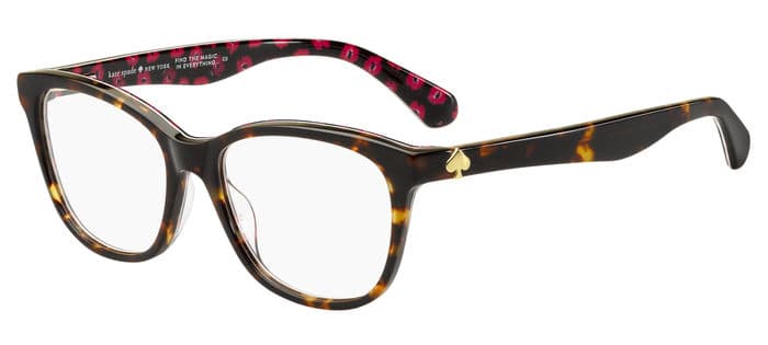 Kate Spade ATALINA designer frame in colour Havana